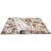 Botanic Printed Tissue Paper — Detailed floral artwork with red flowers, greenery, and botanical elements on vintage-styl