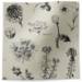 Botanical Bonanza printed tissue paper with black botanical illustrations on a neutral background