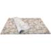 Bouquet printed tissue paper with layered floral artwork in soft neutral tones