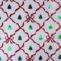 Bow Lattice Gift Wrap Paper — bow lattice with luxurious metallic finish