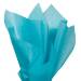 Bright Turquoise Tissue Paper — Vivid bright turquoise/cyan blue tissue paper sheet, smooth finish