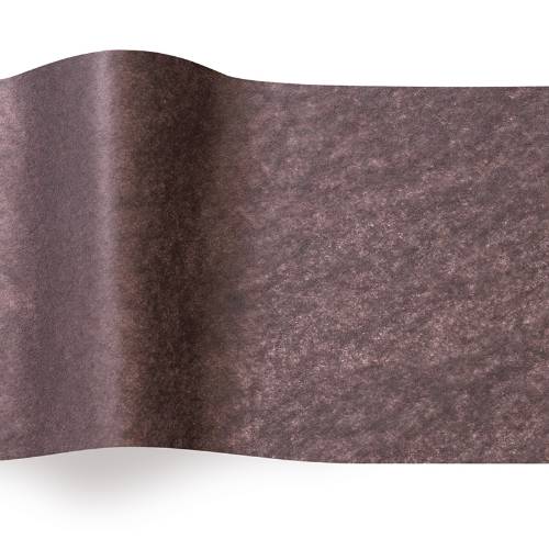 Brown Tissue Paper — Medium chocolate brown tissue paper sheet, smooth finish