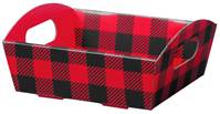 Buffalo Plaid Presentation Tray (Small) Presentation Trays, Gift Basket Packaging