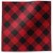 Buffalo Plaid Printed Tissue Paper — Classic deep red and black buffalo plaid large check pattern