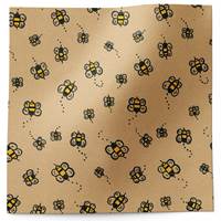 Bumble Bee on Kraft Tissue Paper