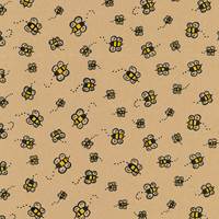 Bumble Bee on Kraft Tissue Paper 