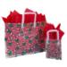 Candy Cane Frosted Shopping Bags