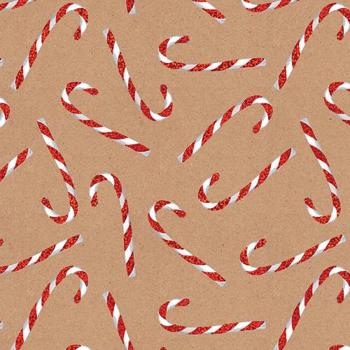 Candy Cane Glitter Gift Wrap Paper — holiday candy cane glitter printed gift wrapping paper
