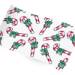 Candy Canes Printed Tissue Paper — Red and white candy cane illustrations scattered on white background