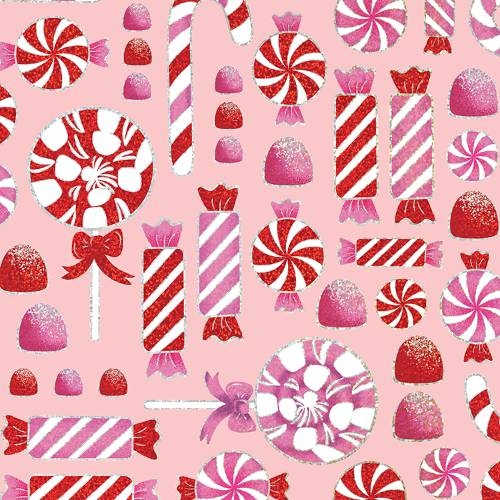 Candy Christmas Gift Wrap Paper — holiday candy christmas printed gift wrapping paper