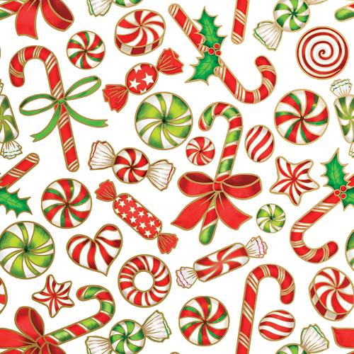 Candy Party Gift Wrap Paper — Candy Party Christmas gift wrap pattern