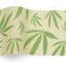 Cannabis printed tissue paper with green leaf pattern on neutral background