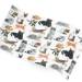 Cats and Kittens Printed Tissue Paper — Black cat and kitten silhouette illustrations scattered on white background
