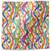 Celebration streamers printed tissue paper with colorful ribbons and stars