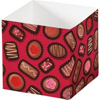 Chocolate Lovers Square Party Favor Box  Square Party Favor Box