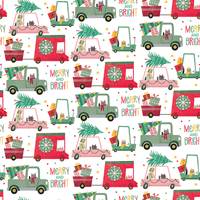 Christmas Cats in Cars Gift Wrap Paper Wholesale gift wrap paper, Jillson & Roberts gift wrap, Christmas gift wrap, Winter gift wrap, Holiday gift wrap, Hanukkah gift wrap