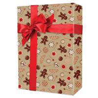 Christmas Cookies on Kraft Gift Wrap