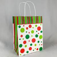 Christmas Dots Paper Shopping Bag (Cub)
