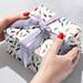 Christmas Lights White Gift Wrap Paper - XB509