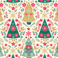 Christmas Motifs Gift Wrap Paper — Christmas Motifs Christmas gift wrap pattern