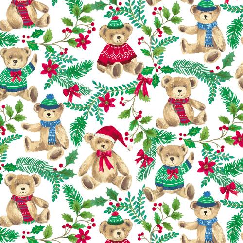 Christmas Polo Bears Gift Wrap Paper — Christmas Polo Bears Christmas gift wrap pattern