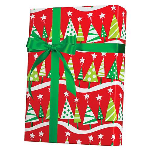 Christmas Tree Rock Gift Wrap