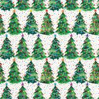 Christmas Trees Gift Wrap Paper — festive Christmas Trees holiday wrapping paper design