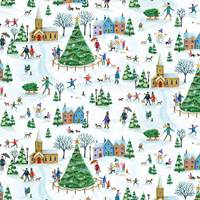 Christmas Village Gift Wrap Paper