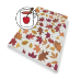 Cinnamon cider scented printed tissue paper with fall leaf pattern