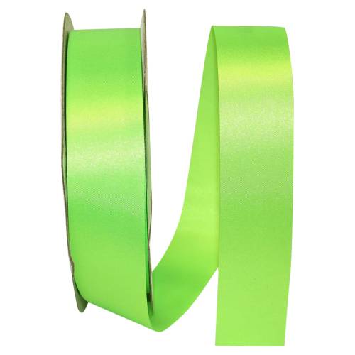 Citrus - Dyna Satin ribbon on a flat spool — single-face satin with taffeta back, 1 3/8" width, 100 yards