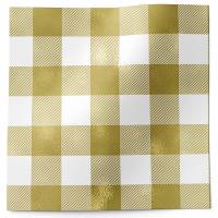 Classy plaid tissue paper in bold gold and white buffalo check