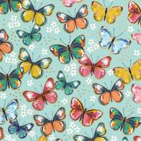 Colorful Butterflies Gift Wrap Paper — classic colorful butterflies pattern gift wrapping paper