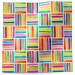 Colorful Lines printed tissue paper with hand-painted multicolor stripe pattern for bright gift packaging