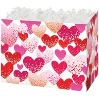 Confetti Hearts Gift Basket Boxes Gift Basket Boxes, Gift Basket Packaging