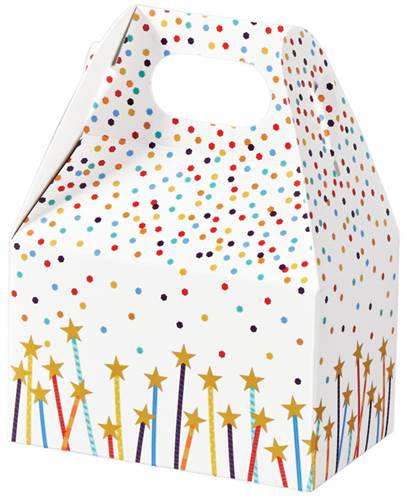 Confetti & Stars Mini Gable Box