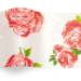 Cottage Rose printed tissue paper featuring soft painterly rose illustrations on a white background