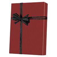 Dark Red Pinstripe Gift Wrap