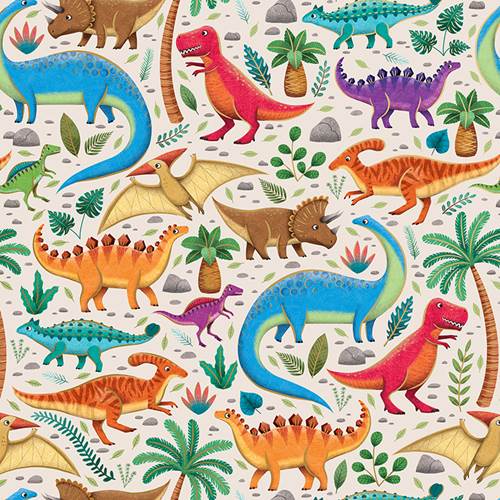 Dinosaurs Gift Wrap Paper