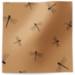 Dragonflies printed tissue paper featuring black dragonfly illustrations on a kraft brown background