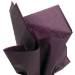 Eggplant Tissue Paper — Deep dark purple, almost black-purple tissue paper sheet, smooth finish
