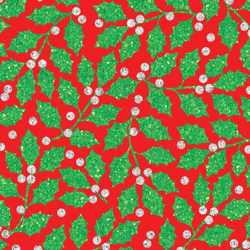 Elegant Holly Red Gift Wrap Paper — holiday elegant holly red printed gift wrapping paper