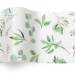 Eucalyptus printed tissue paper featuring soft green eucalyptus leaves on a white background