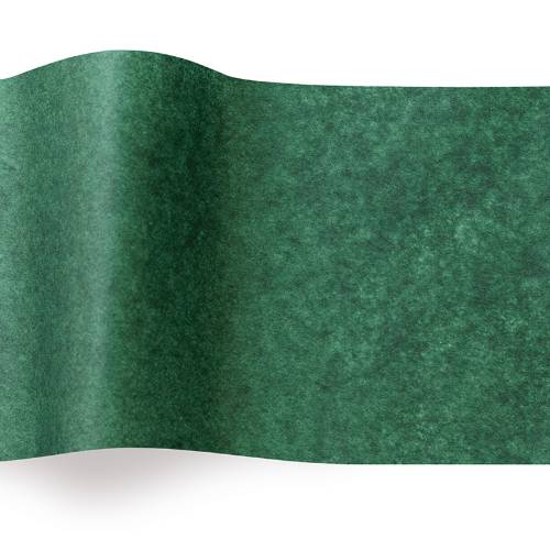 Evergreen Tissue Paper — Deep dark forest green tissue paper sheet, smooth finish