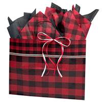 Festive Flannel Paper Shopping Bags (Vogue - Mini Pack) 