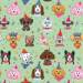 Festive Pups Gift Wrap Paper — fun festive pups birthday gift wrapping paper
