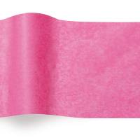 Flamingo Pink Tissue Paper — Soft medium pink with warm undertone tissue paper sheet, smooth finish