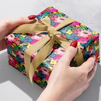 Floral Burst Gift Wrap Paper