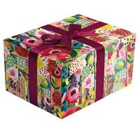 Floral Collage Gift Wrap Paper