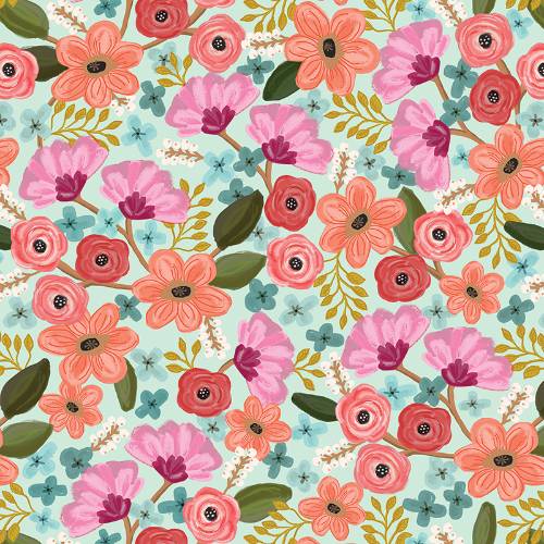 Floral Delight Gift Wrap Paper — versatile floral delight all-occasion gift wrap
