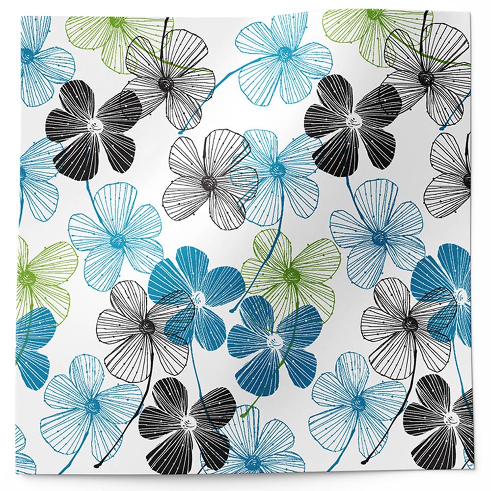 Floral Lines Tissue Paper 20 x 30 - Pattern Tissue Paper